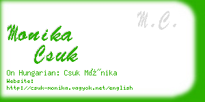 monika csuk business card